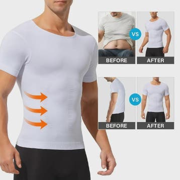 Herenshirt met Compressie en Buikcorrectie - Naadloos Slimmi, Verzenden, Nieuw