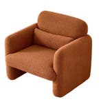 Nieuw: Lamswollen Fauteuil met Armleuningen Oranje – Comfort, Verzenden, Nieuw