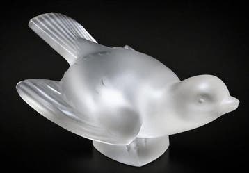Lalique - Figuur - Moineau - Geperst gevormd glas, Antiek en Kunst