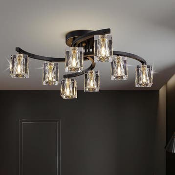 Sfeerverlichting sputnik kristal | retourdeal 54% korting, Ophalen of Verzenden, Nieuw, Metaal