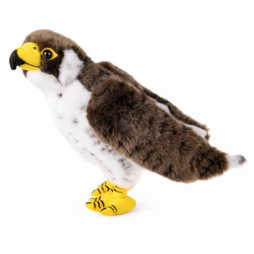 Pluche slechtvalk knuffel - bruin/wit - 23 cm - roofvogel, Verzenden, Nieuw