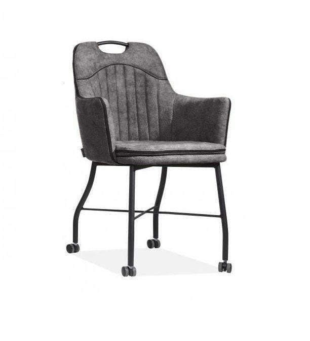 Eetkamerstoel Floria - eetkamerstoelen - Antraciet, Huis en Inrichting, Stoelen, Nieuw, Overige materialen