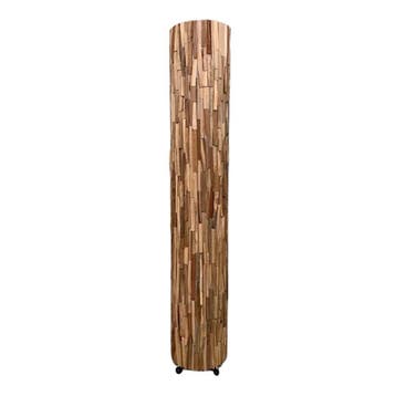 Sfeervolle lamp met teakhout -  120 cm OvaalVerlichting, Huis en Inrichting, Lampen | Overige, Ophalen of Verzenden, Nieuw