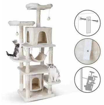 Krabpaal 170 cm –Kattenboom met Grot, Hangmat en Speelplekke, Dieren en Toebehoren, Verzenden, Nieuw