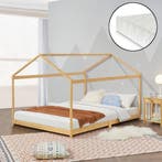 [neu.haus] Kinderbed Vindafjord huisbed met matras bamboe 14, Verzenden, Nieuw