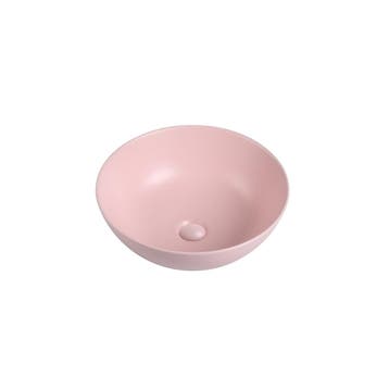 Waskom Luisa 41x41x15cm mat roze inclusief afvoerplug, Verzenden, Nieuw