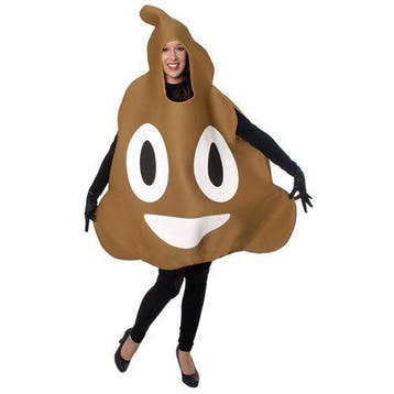 Emoticon kostuum drol, Verzenden, Nieuw, Feestartikel