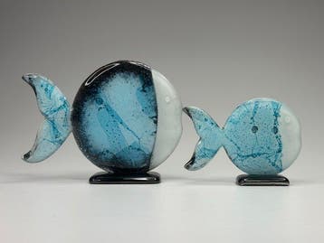 Studio Habrat - Beeldje - Blue Fish (2) - fusie