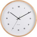 2dekans | Karlsson Wandklok Modesta - Wit - 5.5x41.6x41.6cm, Huis en Inrichting, Ophalen of Verzenden, Zo goed als nieuw