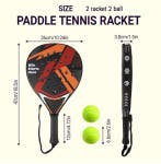 Padel Racket Lichtgewicht Duurzaam met Anti Vibratie Grip, Sport en Fitness, Padel, Verzenden, Nieuw