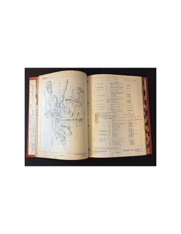 1956 AUSTIN HEALEY 100 ONDERDELENBOEK ENGELS