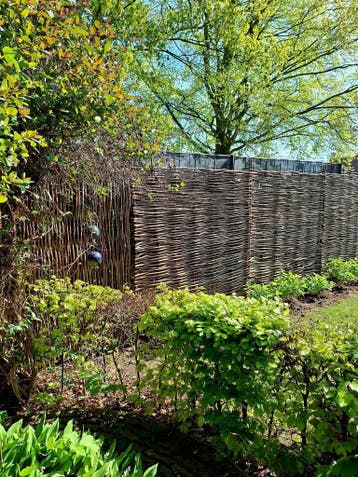 Ambachtelijk gevlochten Hazelaar tuinscherm 90 120 180, Tuin en Terras, Ophalen of Verzenden, Nieuw, Hout, 150 tot 200 cm