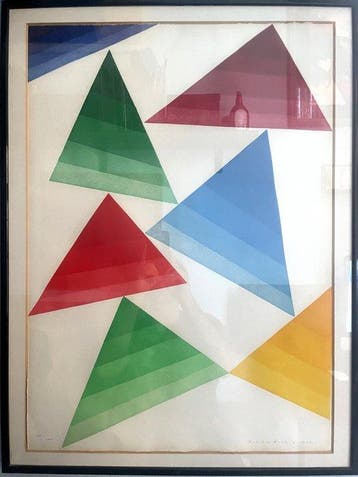Piero Dorazio (1927-2005) - composizione a triangoli