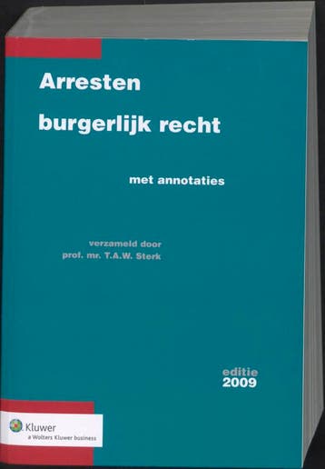 Arresten Burgerlijk recht 2009 9789013063738, Verzenden, Zo goed als nieuw