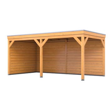 Douglas overkapping 302 x 492 cm + wanden Verando, Orgin, Tuin en Terras, Overkappingen, Nieuw