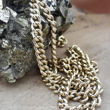 Gouden robuuste gourmetschakel ketting, Ophalen of Verzenden, Gebruikt, Goud, Goud