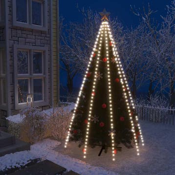 vidaXL Kerstboomverlichting met 400 LEDs koudwit net 400 cm, Verzenden, Nieuw, Kunststof