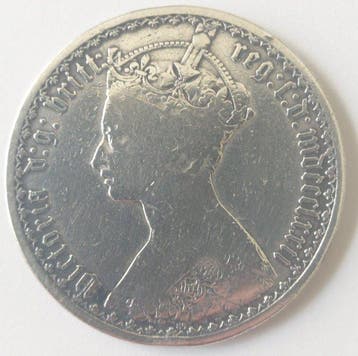 Verenigd Koninkrijk. Victoria. 1 Florin 1873 (Zonder