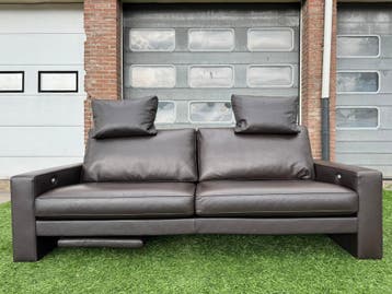FSM Clarus bank design bankstel bruin leer 2,5 zetel De Sede, Design, Tweepersoons, Rechte bank, Leer