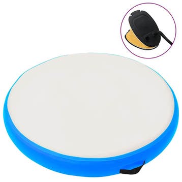 vidaXL Gymnastiekmat met pomp opblaasbaar 100x100x15 cm PVC, Verzenden, Nieuw