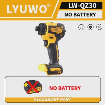 LYUWO 21V Accu Schroefmachine Borstelloos - Krachtige Klopbo, Verzenden, Nieuw