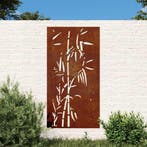 vidaXL Wanddecoratie tuin bamboe-ontwerp 105x55 cm, Verzenden, Nieuw