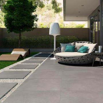 Tuintegel/Terrasstegel Mirage Etna Perla Grijs Effen 60x60x2, 60 cm of meer, Nieuw, Ophalen of Verzenden, 10 m² of meer