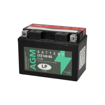 Landport (LP) LTZ14S-BS 12 volt 11,2 ah AGM motor accu, Ophalen of Verzenden, Nieuw