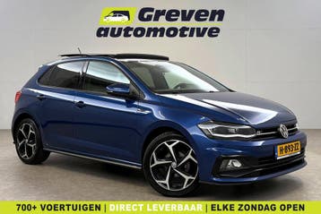 Volkswagen Polo 1.0 TSI R-line | Pano | Virtual | Carplay |, Automaat, Euro 6, Adaptieve lichten, Blauw