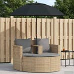 vidaXL Tuinbankstel met kussen 8 pcs Beige en Licht Grijs, Verzenden, Nieuw