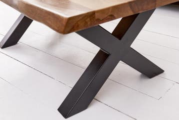 Design Salontafel AMAZONAS 110cm bruin Sheesham Massivholz, Ophalen of Verzenden, Nieuw