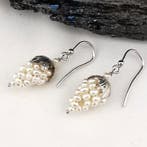 Parel - Zilver - Oorbellen - Parelachtige druiventrossen