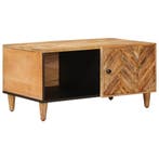 vidaXL Salontafel Bruin 80 x 50 x 40 cm Massief Mango Hout, Huis en Inrichting, Tafels | Salontafels, Verzenden, Nieuw, 50 tot 100 cm