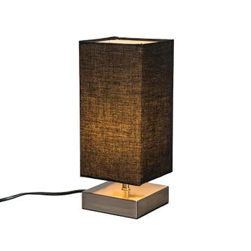 Moderne tafellamp zwart met staal - Milo, Verzenden, Nieuw