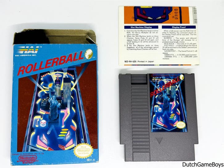 Nintendo NES - Rollerball - USA, Spelcomputers en Games, Games | Nintendo NES, Gebruikt, Verzenden