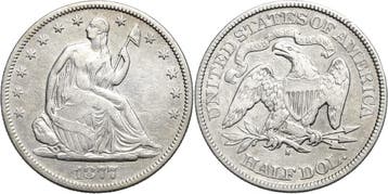 1/2 Dollar 1877, Vereinigte Staaten von Amerika, Verzenden