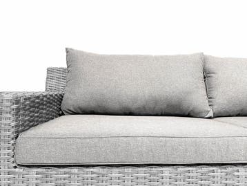 7-persoons Loungeset Colorado Blended Grey met beige kussens, Ophalen of Verzenden, Nieuw, 7 zitplaatsen, Loungeset
