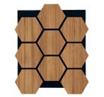 Hexagon Vilt Woodie Paneel Medium, Nieuw
