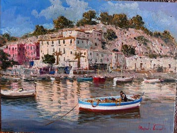 Pasquale Vuotto (1958) - Angolo di riva fiorita (Posillipo