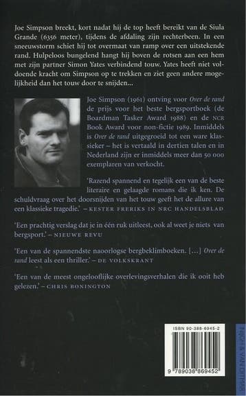 Over de rand 9789038869452 J. Simpson, Verzenden, Zo goed als nieuw, J. Simpson