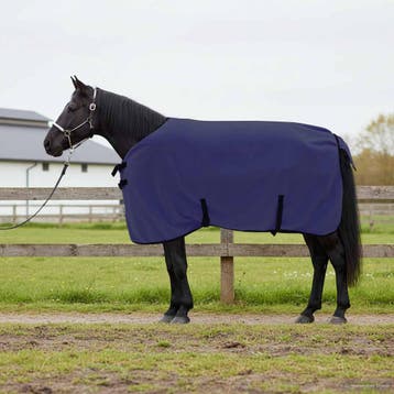 vidaXL Paardendeken Marineblauw 75 cm Polyester Fleece, Dieren en Toebehoren, Verzenden, Nieuw