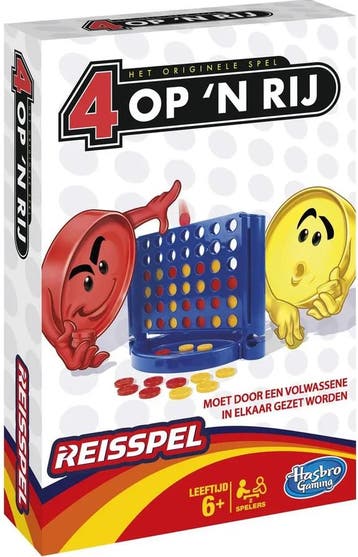 Vier Op N Rij Reisspel | Hasbro - Reisspellen, Verzenden, Nieuw