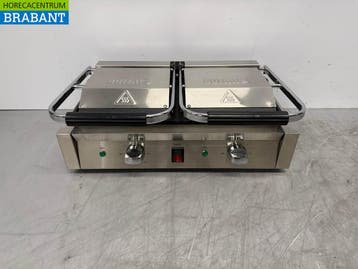 RVS Buffalo Dubbele Contactgrill Paninigrill Grill, Ophalen of Verzenden, Nieuw in verpakking
