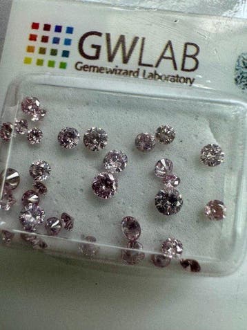 34 pcs Diamant (Natuurlijk gekleurd) - 1.00 ct - Rond -, Nieuw