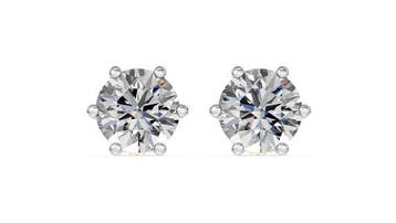 Oorbellen - 14 karaat Geel goud, Rhodium geplateerd -, Nieuw