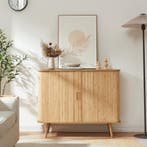 Sideboard Nordkapp dressoir met schuifdeuren 100x40x80 cm na, Verzenden, Nieuw