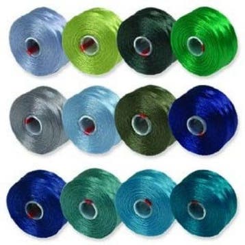 12 x S-LON Rijggaren AA (ultra) 0,09mm ca. 68 meter - Mix 2, Ophalen of Verzenden, Nieuw, Kraal