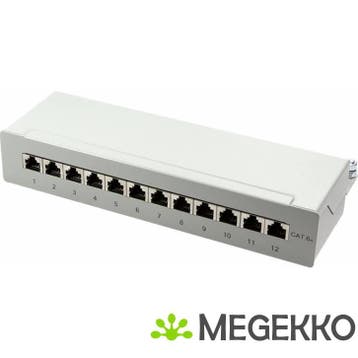 LogiLink NP0019 patch paneel 12 poorten, Computers en Software, Netwerk switches, Verzenden, Nieuw