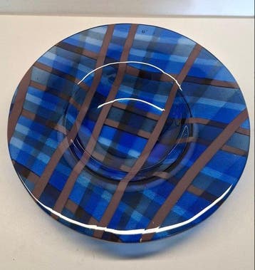 Eigen atelier - Frank van der Ham - Schaal - schaal - Glas -