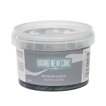 BrandNewCake Mirror Glaze Glitter Zilver 300g**, Verzenden, Nieuw